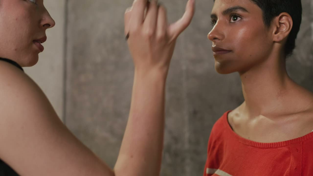 Maquillaje antes de grabar